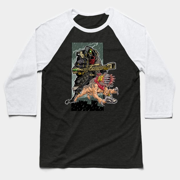 FL4K The Beastmaster With Guard Skag Borderlands 3 Rakk Attack! Baseball T-Shirt by ProjectX23Red